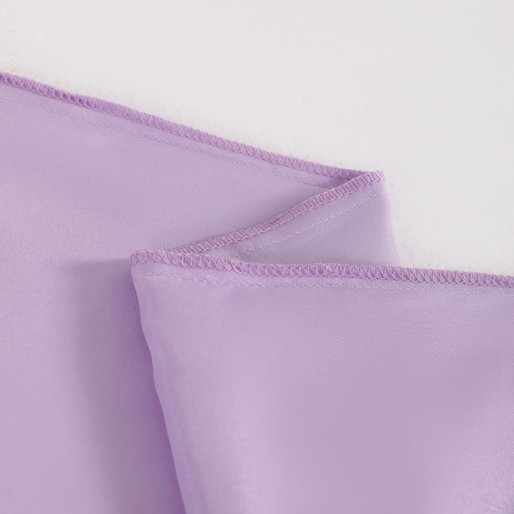Ntbay 2 Pack Satin Standard Pillowcases for Hair and Skin, Luxurious and Silky Pillow Cases with Envelope Closure, 20x26 Inches, Light Purp…