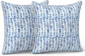 LVTXIII Pack of 2 Outdoor Throw Pillow Covers Accent Waterproof Pillow Covers ONLY, Patio Square Cushion Cases for Garden Balcony Couch…