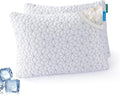 Amicliber Cooling Shredded Memory Foam Pillows for Sleeping 2 Pack, Adjustable Bed Pillow for Side Back Stomach Sleepers Luxury Gel Pillows…