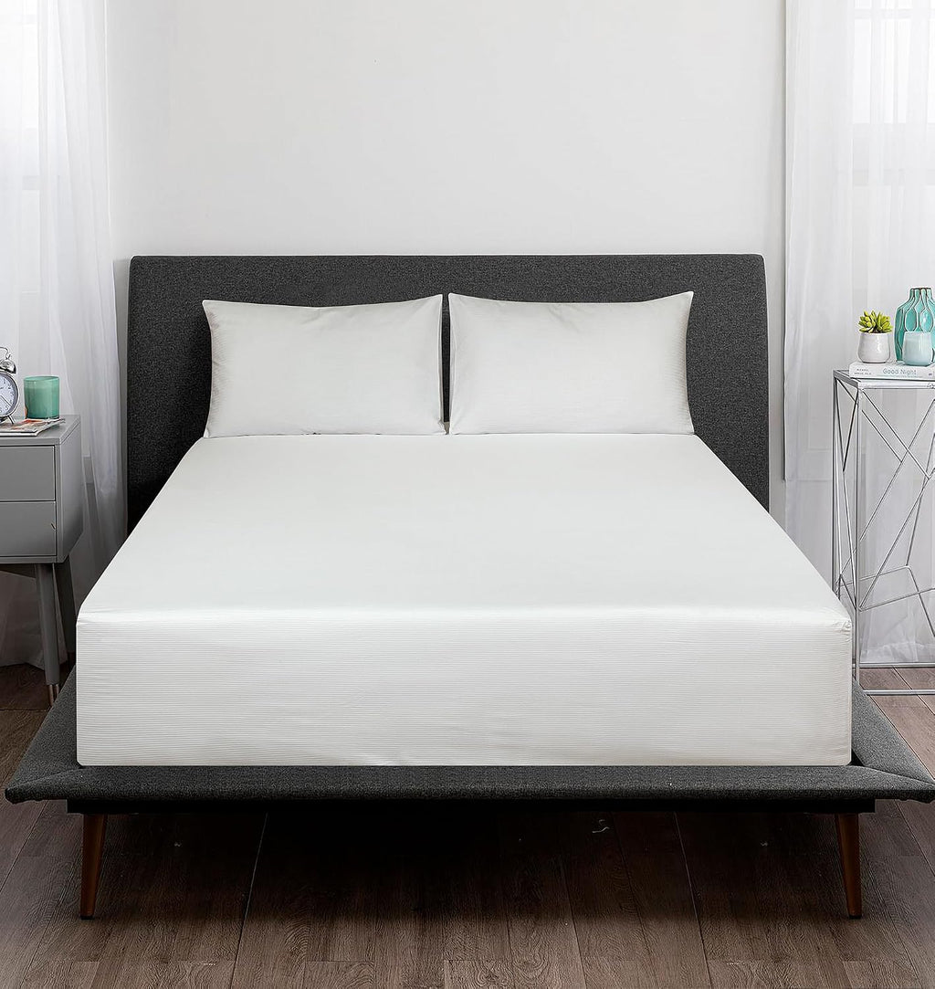 Royalelinens ROYALE LINENS 300 Thread Count 100% Long Staple Combed Cotton Striped Sheet Set - 3 Piece Twin Bed Sheets - 1 Fitted, 1 Flat &…