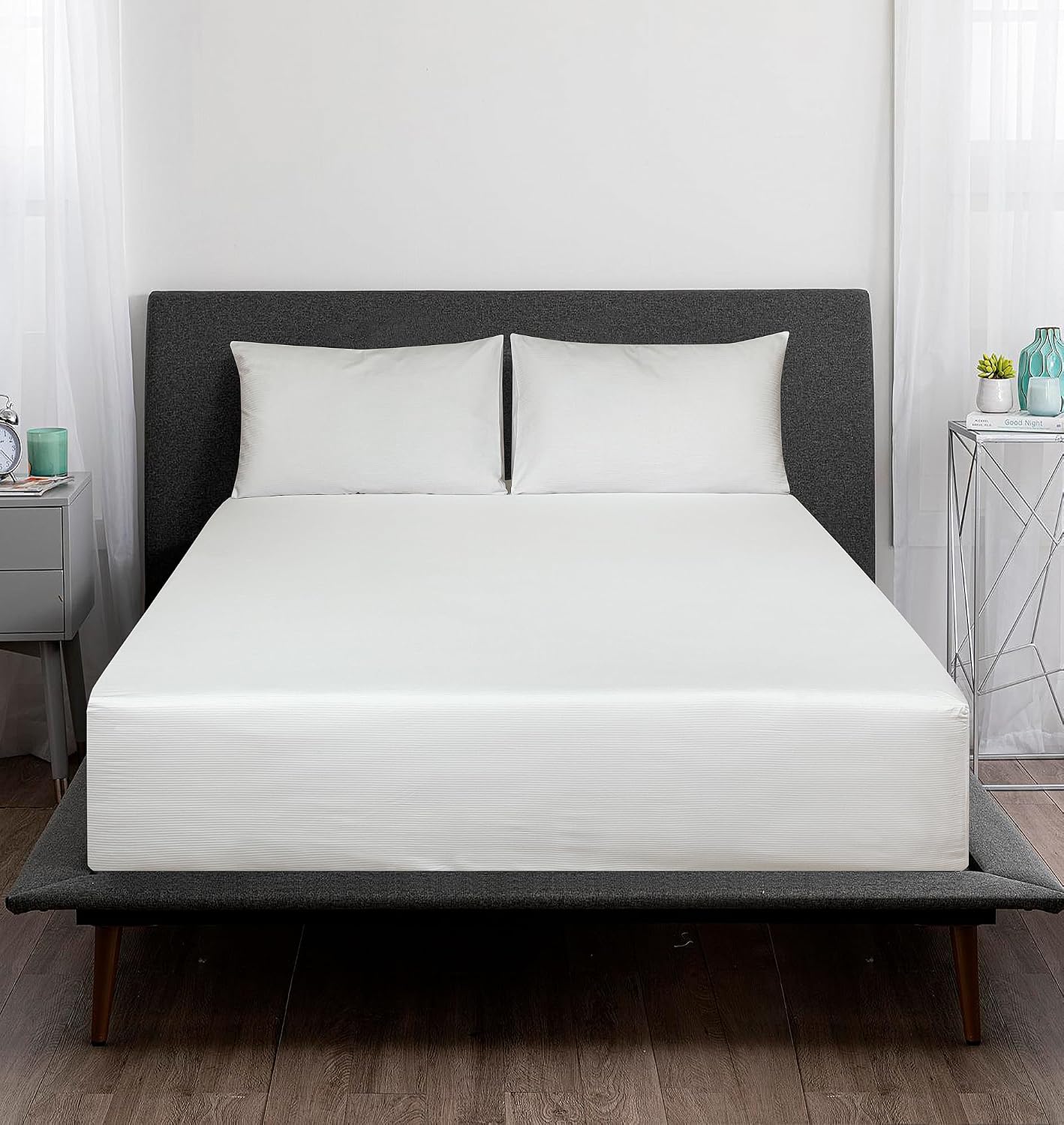 Royalelinens ROYALE LINENS 300 Thread Count 100% Long Staple Combed Cotton Striped Sheet Set - 3 Piece Twin Bed Sheets - 1 Fitted, 1 Flat &…
