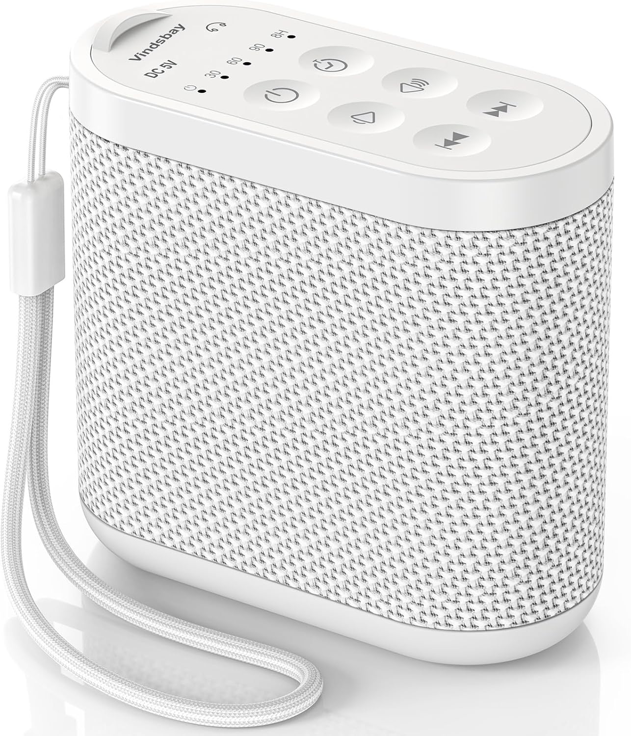 Portable Travel Sound Machine for Adults, Baby Sleeping: Super Long-Lasting & Rechargeable Battery, Headphone Jack, 21 Sounds - White…