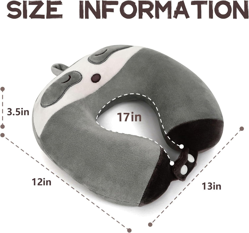 NiuniuDaddy Niuniu Daddy Travel Neck Pillow - Pure Memory Foam Cervical Support Pillow for Sleeping on Airplane, Car, Train for Long Trips…