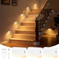 NIORSUN Motion Sensor Stair Lights Indoor, 3 Pack Rechargeable Wireless Step Lights with 3 Color Temperatures, 1200mAh Battery, Magnetic…