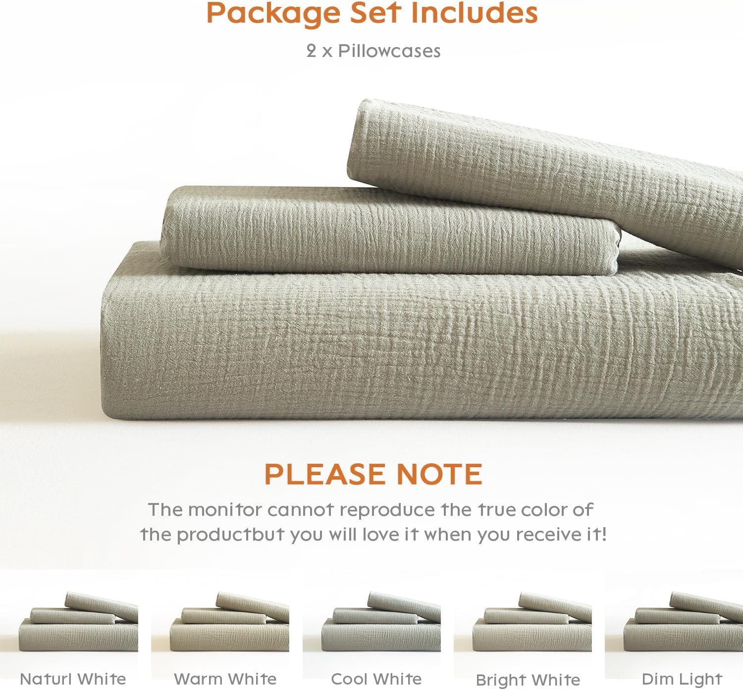 DefineCozyHealthyLife SE SOFTEXLY Muslin Pillowcases Standard Size 100% Cotton, 2 Pack Linen Like Pillow Shams with Envelope Closure, Ultra…