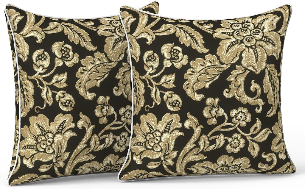 LVTXIII Outdoor Pillow Covers Set of 2, Patio Waterproof Throw Pillow Cases Fade Resistant Accent Pillow Covers for Spring Summer Garden…