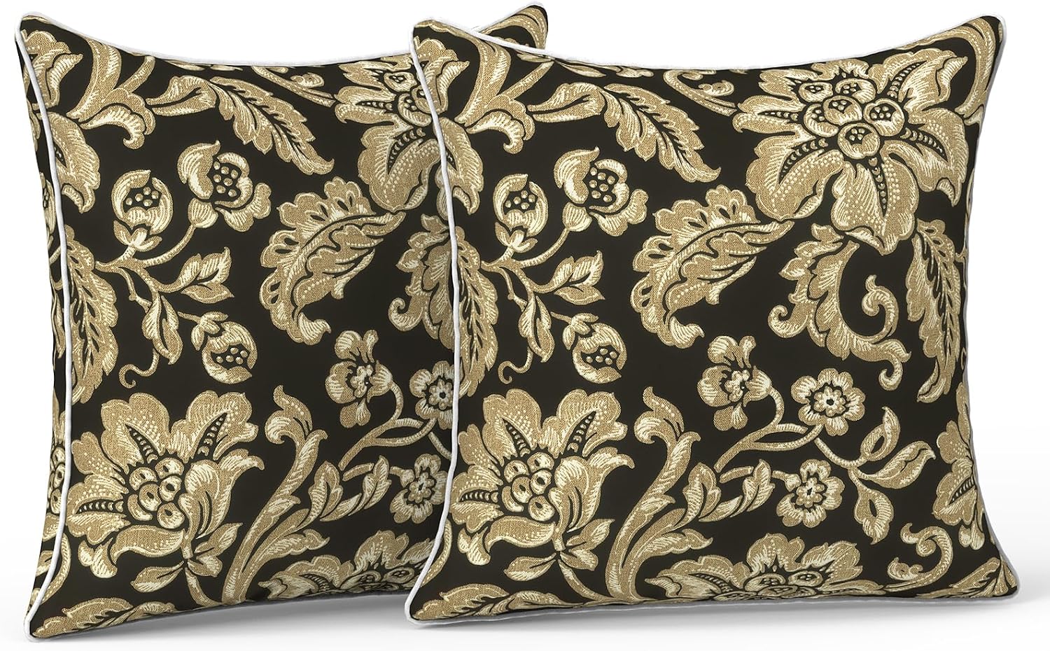 LVTXIII Outdoor Pillow Covers Set of 2, Patio Waterproof Throw Pillow Cases Fade Resistant Accent Pillow Covers for Spring Summer Garden…