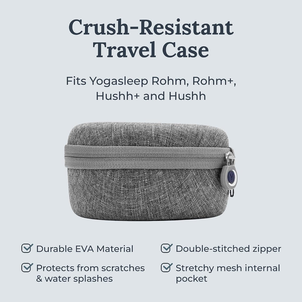 Yogasleep Hushh & Crush Resistant Travel Case, (2 Piece Set) Portable White Noise Sound Machine for Baby, 3 Soothing Natural Sounds, Noise…