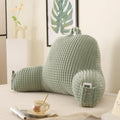 Pajeo Cozy Flannel Reading Pillow for Sitting Up in Bed, Skin-Friendly Sitting Pillow for Pregnancy & Nursing Support, Oeko-TEX Certified Bac…