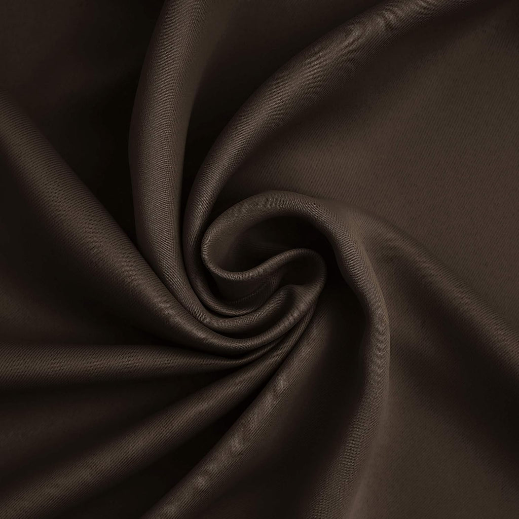 Sun Zero Nordic 2-pack Theater Grade Extreme 100% Blackout Grommet Curtain Panel Pair, 52" x 63", Cocoa Brown