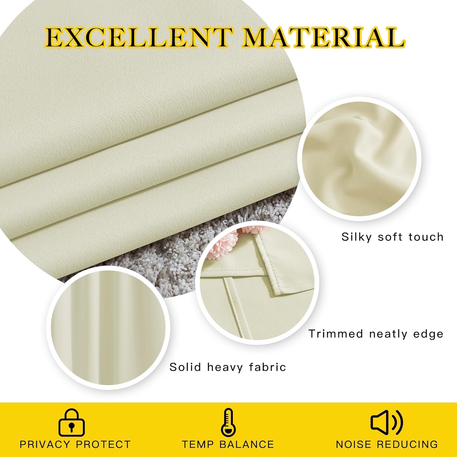 NICETOWN Room Darkening Window Curtains 90 inch Length - Thermal Insulated Grommet Light Blocking Solid Curtain Drapes for Bedroom/Living…