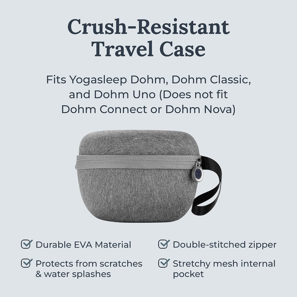 Yogasleep Dohm Classic & Travel Case (2 Piece Set) The Original White Noise Machine with Natural Sound from a Real Fan, & Noise C…