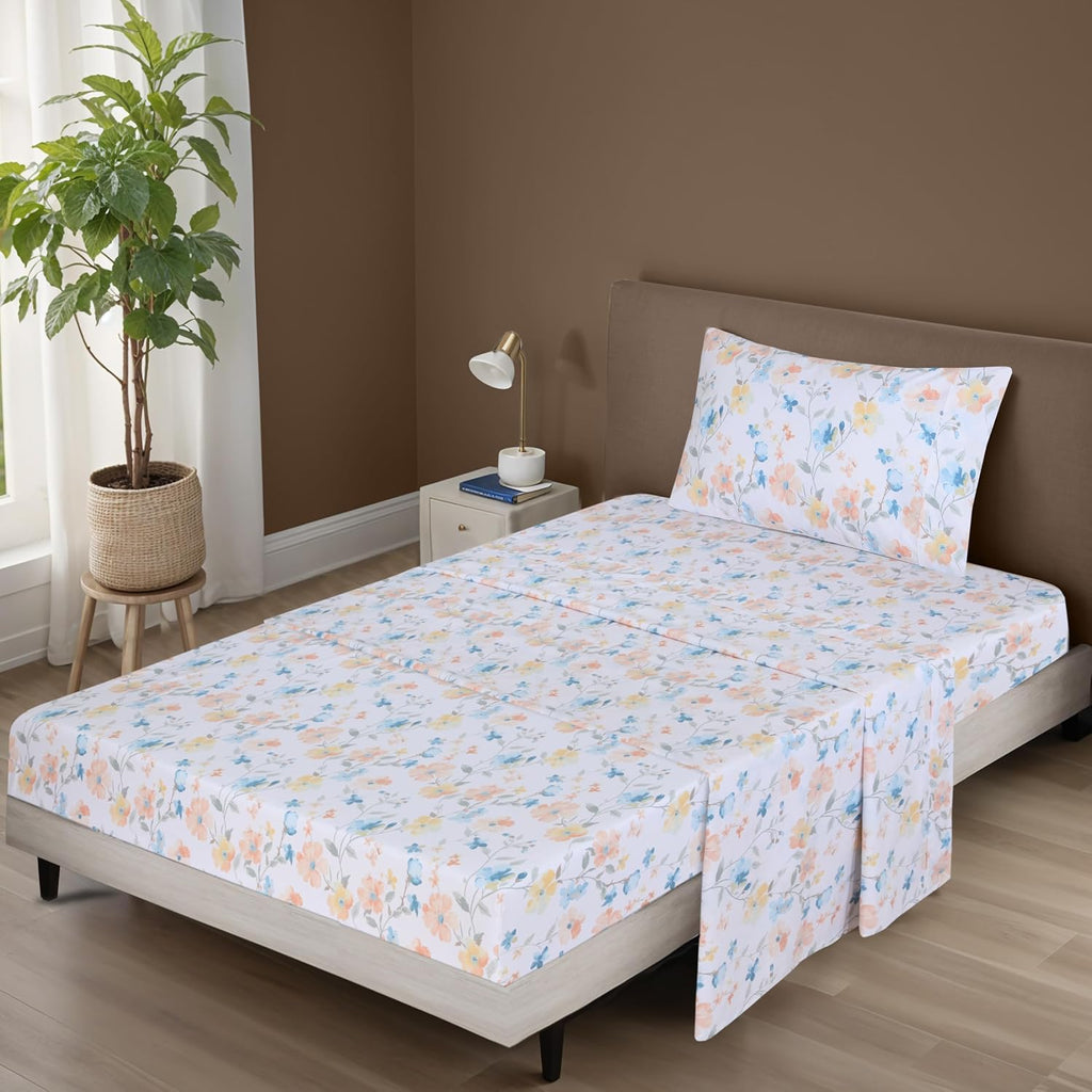 Zoyer 100% Cotton Sheets – Twin XL Size Percale Bedding, Cooling & Breathable, Durable with a Crisp, Soft & Comfortable Feel, 16" Deep Pock…