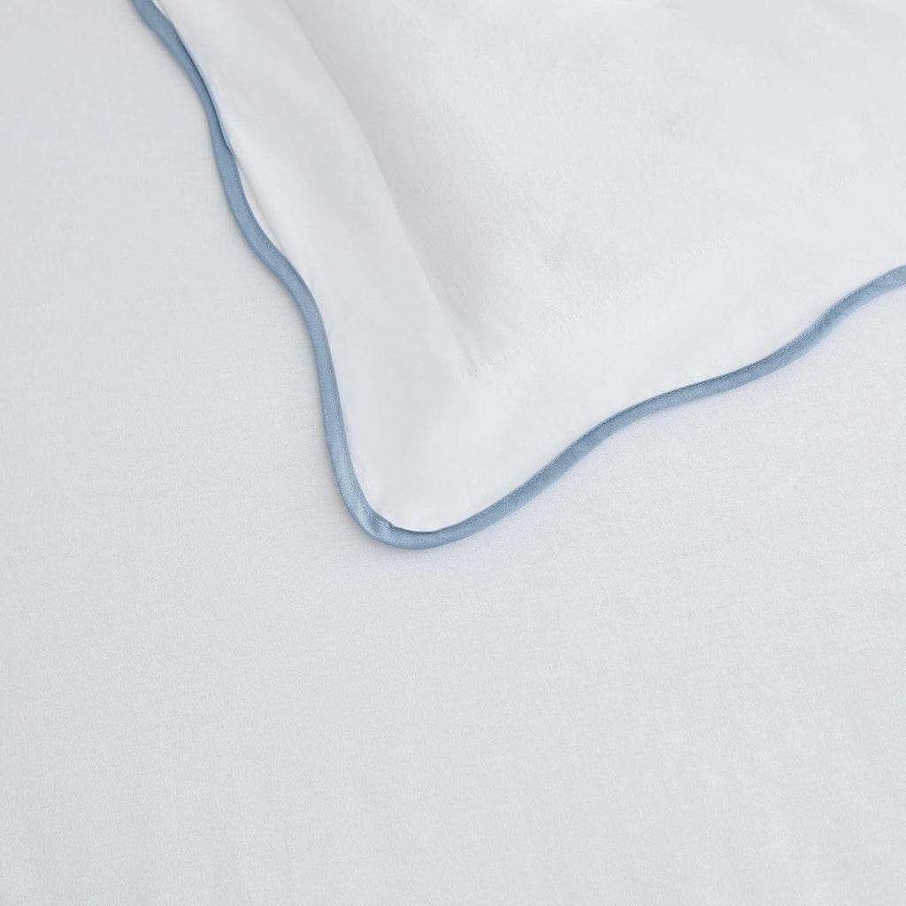 MarthaStewart Martha Stewart - Queen Duvet Cover Set, Crisp & Smooth Bedding with a Cotton Percale Lightweight Feel, Reversible 3 Piece Bed…