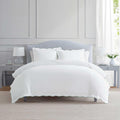 MarthaStewart Martha Stewart - Queen Duvet Cover Set, 100% Soft Cotton Bed Set with a Smooth Cotton Percale Reverse, 3 Piece Bedding with M…