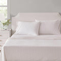 MarthaStewart Martha Stewart - Twin Size Sheets Set, Crisp & Tailored Cooling Sheets w/a Naturally Smooth Cotton Percale Lightweight Feel -…