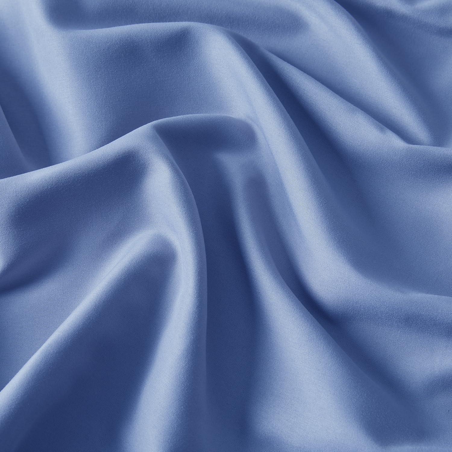 Nestl Microfiber King Pillowcase, 2 - Calm Blue, 1800 Thread Count, Envelope Closure, Set of 2, 20x40 Inches cotton Blue
