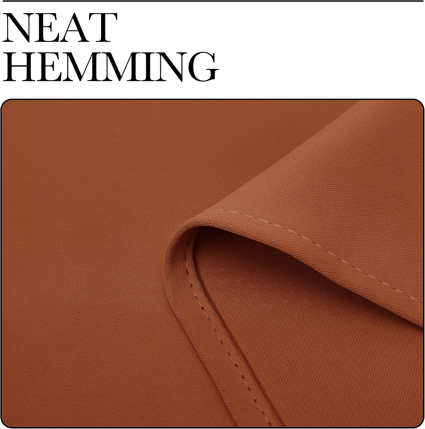NICETOWN Blackout Curtain Panels for Girls Room, Nursery Essential Thermal Insulated Solid Grommet Top Blackout Drapes (Burnt Orange, 1…