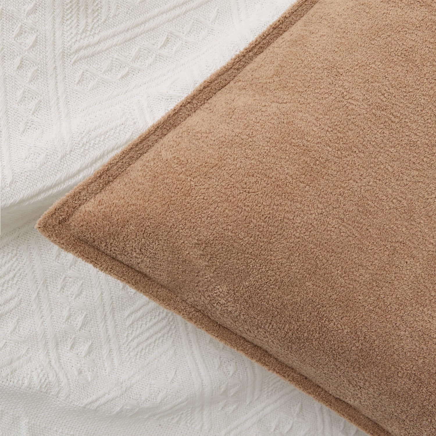 KevinTextile Kevin Textile 14x20 Inch Lumbar Pillow Cover 1 Pack Soft Boucle Textured Decorative Waterproof Rectangle Cushion Elegant Accen…