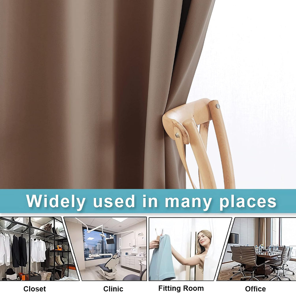 Rybhome RYB HOME Blackout Curtains Soundproof Energy Saving Insulating Privacy Room Divider Curtains for Patio Sliding Glass Door Living Ro…