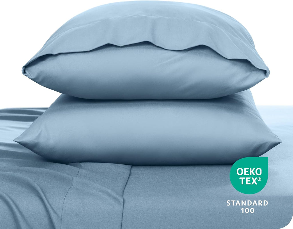 BareHome Bare Home Microfiber Pillow Cases - Standard Size Set of 2 - Cooling Pillowcases - Double Brushed - easy maintenance - Envelope…