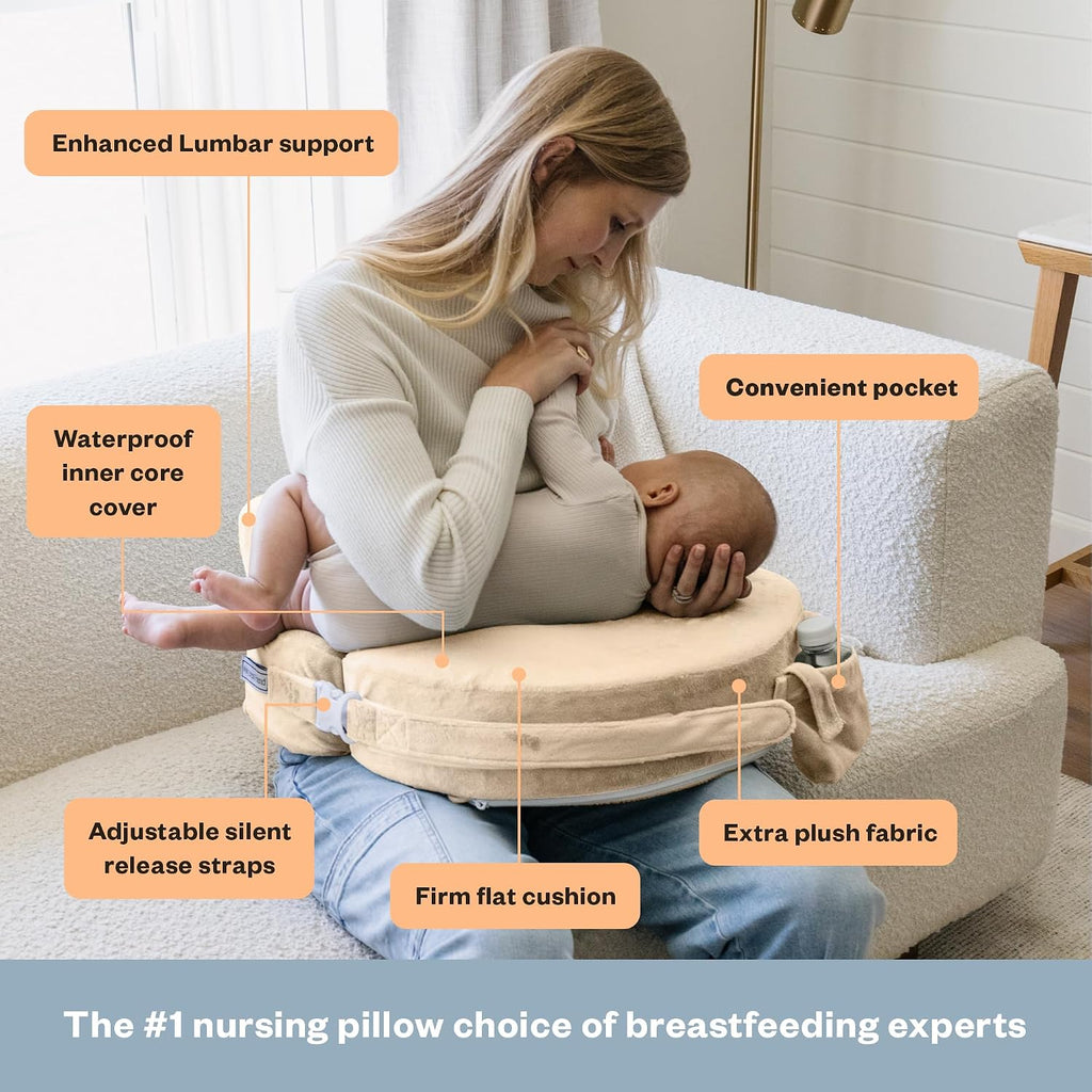 My Brest Friend Super Deluxe Nursing Pillow - Enhanced Comfort & Ergonomic Breastfeeding Pillow for Ultimate Support For Mom & Baby…