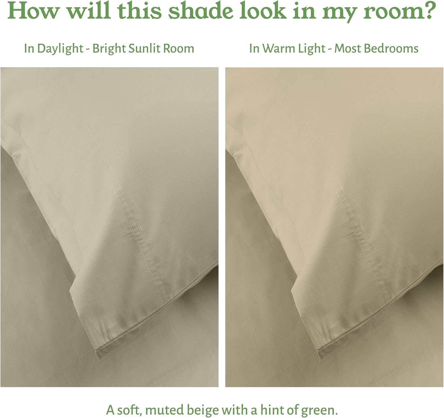 CaliforniaDesignDen California Design Den 100% Organic Cotton Queen/Standard Pillow Case Set of 2 - Soft & Crisp Percale, Fits Standard & Q…