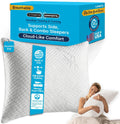Xtreme Comforts Standard Bed Pillow for Sleeping | Adjustable Shredded Memory Foam Pillows with Removable Cooling Cover | Fluffy Pillows…