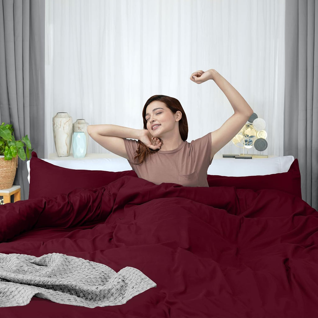 Utopia Bedding Duvet Cover Queen Size - 3 Piece with Zipper Closure - 1 Comforter Cover 90X90 Inches & 2 Pillow Shams 20X26 Inches…