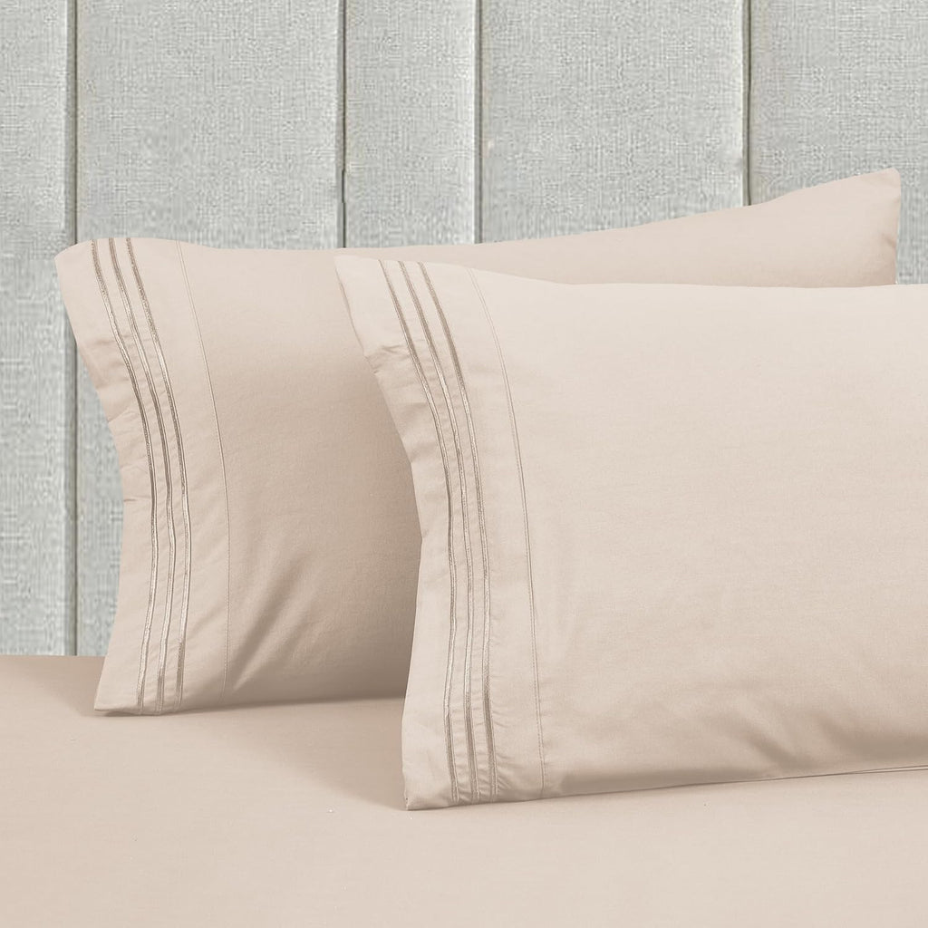 MocassiLuxuryBedding Mocassi Luxury 6-Piece Sheet Set, Ultra Soft 1800 Hotel Quality Microfiber Sheet Set, Fits Mattresses Up to 18 to 24 I…