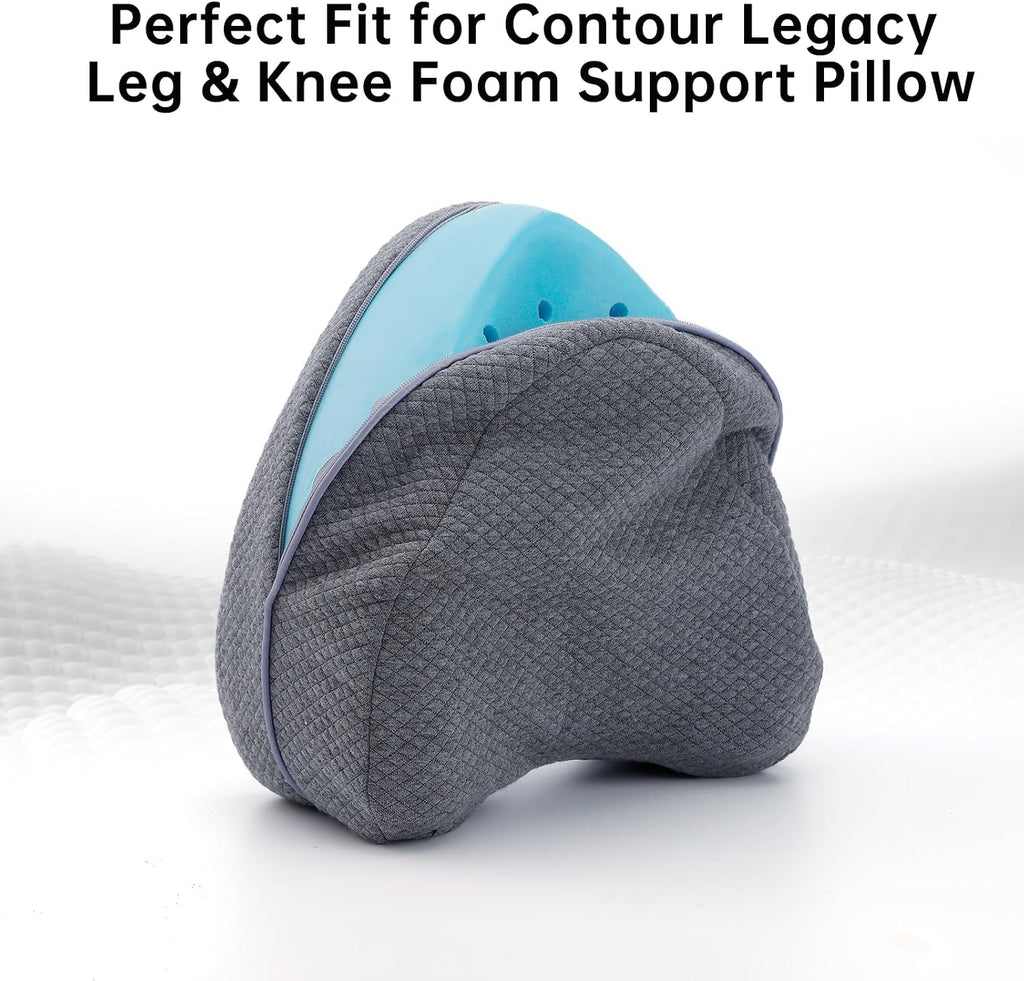 Upgrade Invisible Zippered Pillow Cover Compatible with Contour Legacy Knee Pillow, Anti-Pilling and Washable Legacy Leg and Knee Foam…
