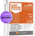 HOSPITOLOGY PRODUCTS Pillow Encasement- Zippered Bed Bug Dust Mite Proof Hypoallergenic - Sleep Defense System - King - Waterproof - Set…