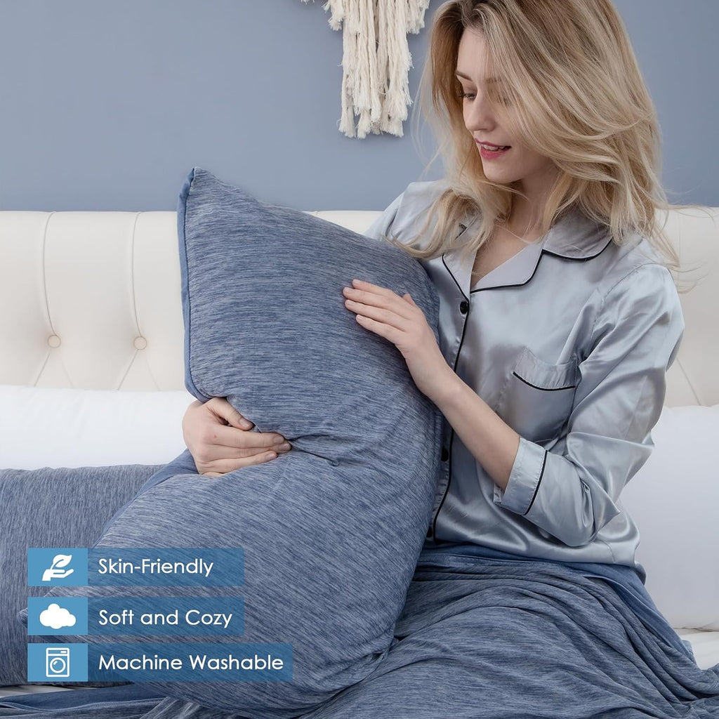 Choshome Cooling Pillow Cases Zipper Pillow Covers Q-Max > 0.45 Zippered Pillowcases for Hot Sleepers, Soft, Breathable, Skin-Friendly, 2 P…