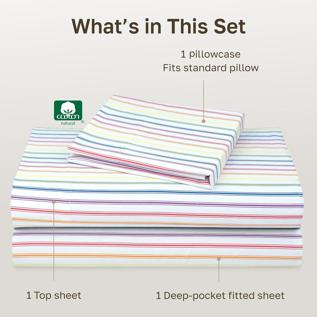 CaliforniaDesignDen California Design Den Soft Twin XL 100% Cotton Sheet Sets, 400 Thread Count Good Housekeeping Award Winner, Smooth Sate…