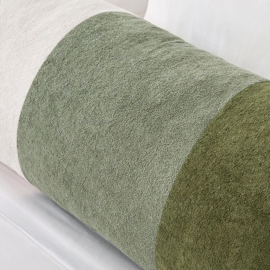 KevinTextile Kevin Textile Spring 14x36 Inch Long Lumbar Cover 1 Pack Three-Colour Patchwork Soft Textured Waterproof Rectangle Cushion Ele…