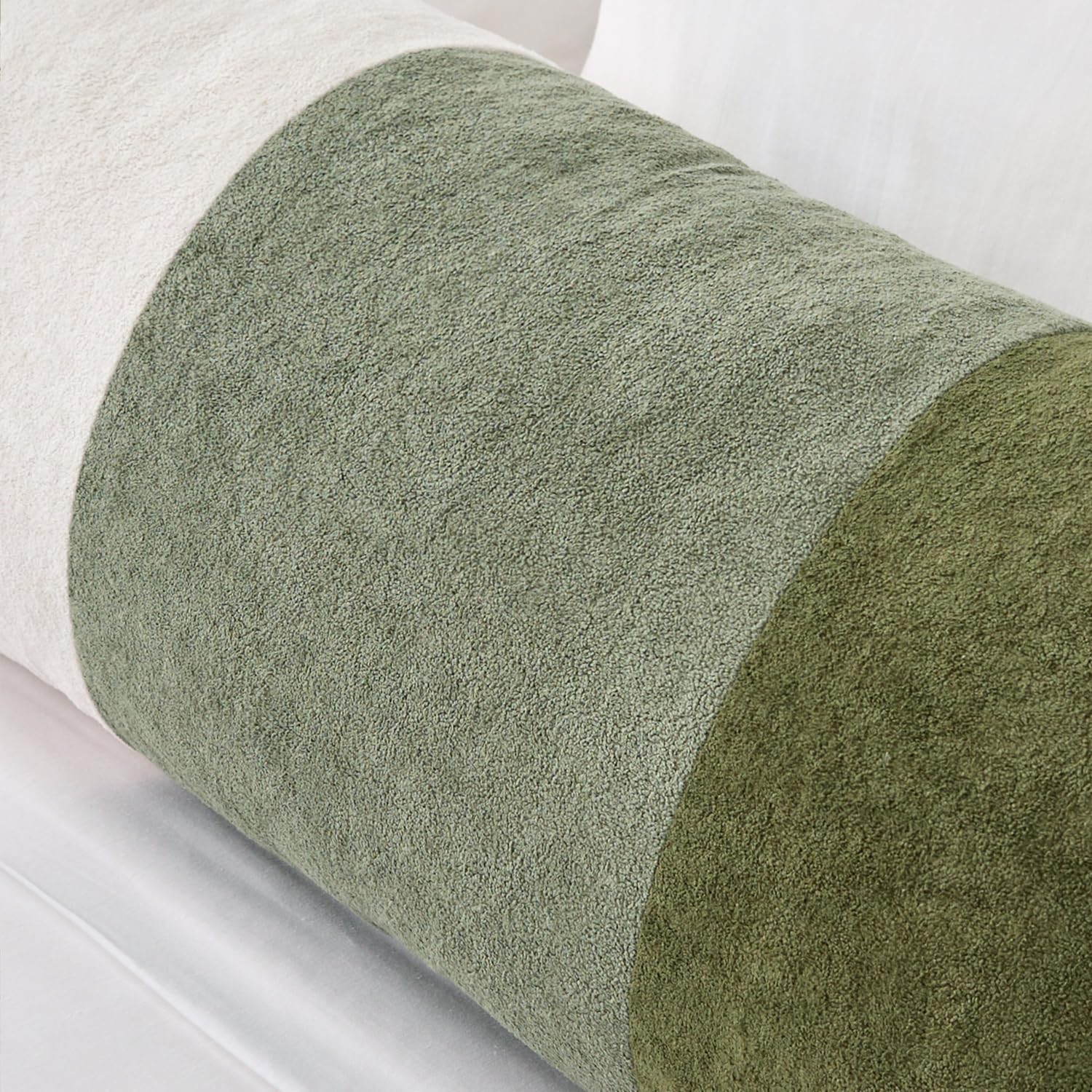 KevinTextile Kevin Textile Spring 14x36 Inch Long Lumbar Cover 1 Pack Three-Colour Patchwork Soft Textured Waterproof Rectangle Cushion Ele…