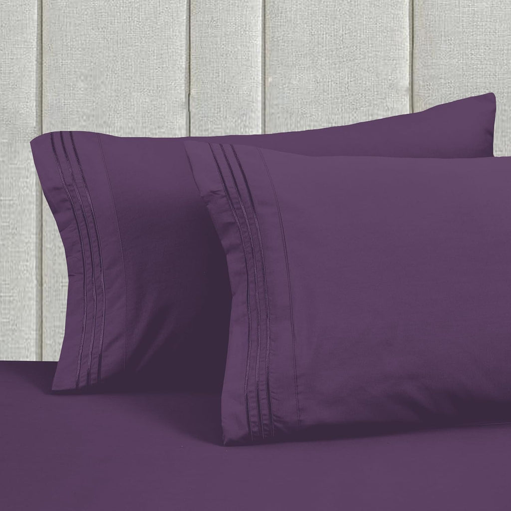 MocassiLuxuryBedding Mocassi Luxury 6-Piece Sheet Set, Ultra Soft 1800 Hotel Quality Microfiber Sheet Set, Fits Mattresses Up to 18 to 24 I…