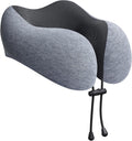 Urnexttour Travel Pillow for Airplane Memory Foam Neck Pillow, Soft & Support Travel Pillow for Travelling, Sleeping Rest, Car, Train and H…