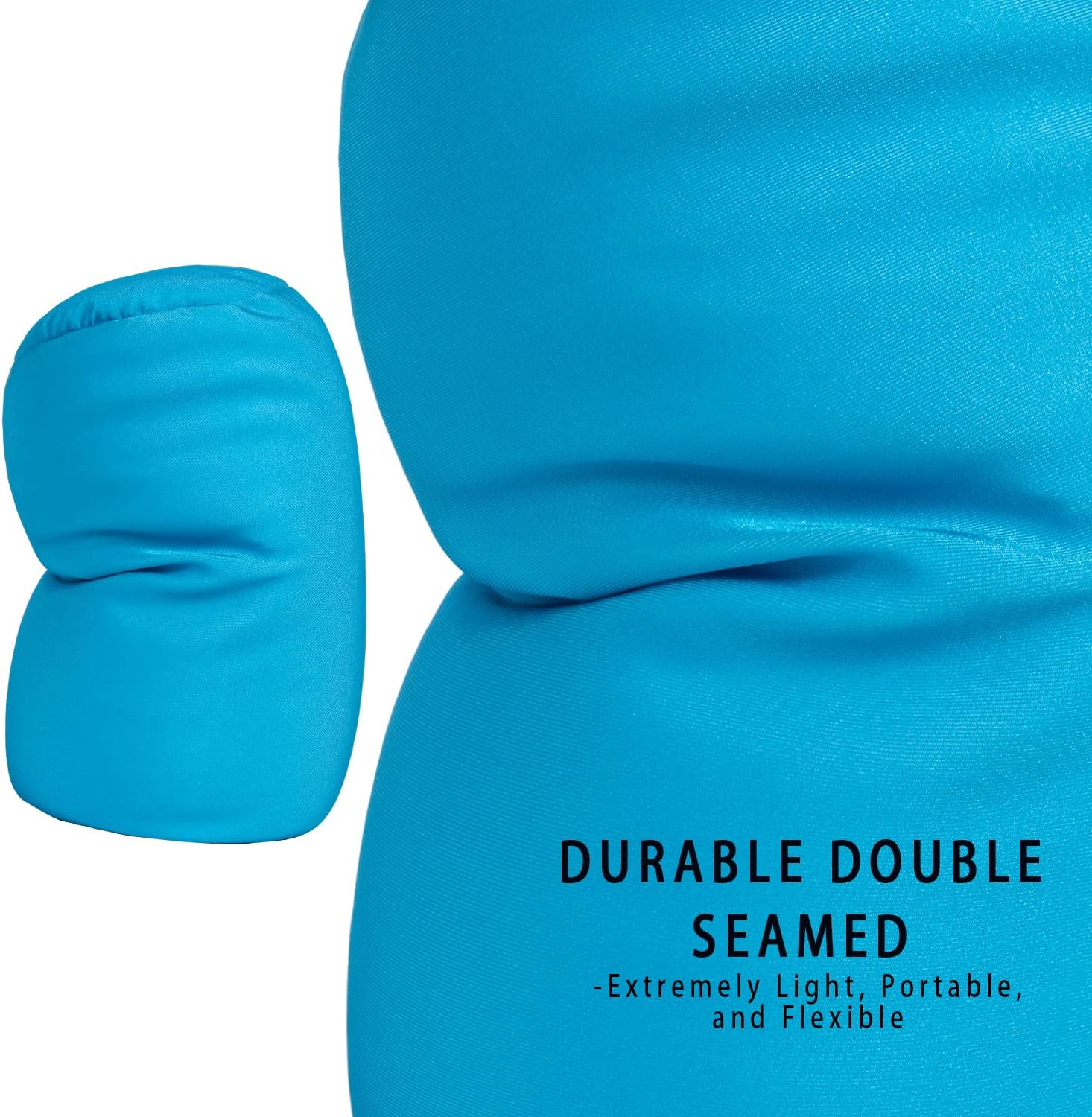 Squish Bean Bed Microbead Pillow Bolster Tube Body Pillow Smooth Cool Touch Fabric Neck & Back Support Throw Travel Pillow Fun Colors…