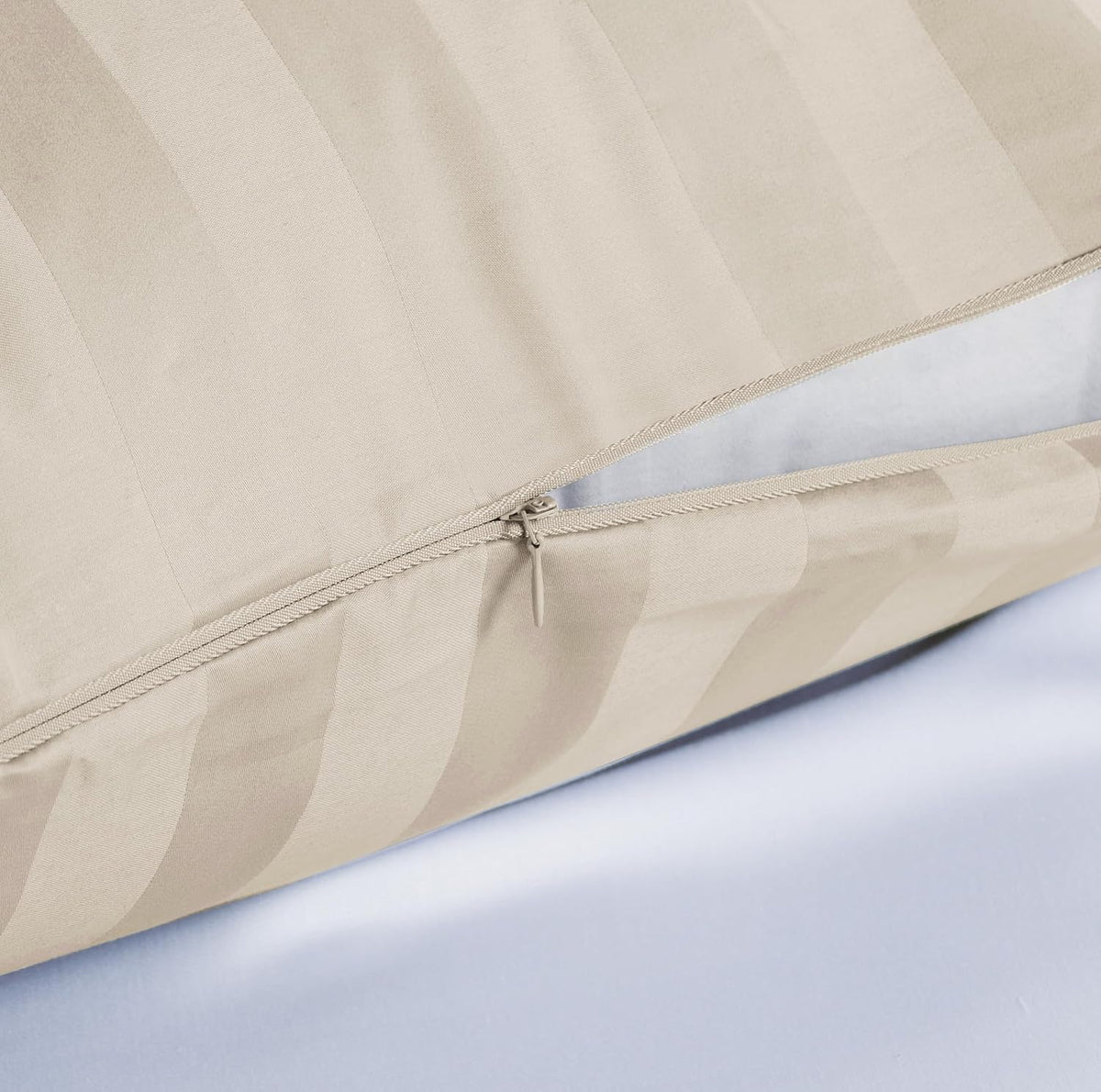 ShunjieHome 100% Egyptian Cotton Pillow Protectors Set of 2, 600 Thread Count King Size Bed Pillow Cases with Zipper, Sateen Weave Cooling…