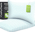 CushyOasis Shredded Memory Foam Pillow for Sleeping, Cooling Bed Pillows Set of 2, Adjustable Pillows for Side, Back, Stomach Sleepers with…