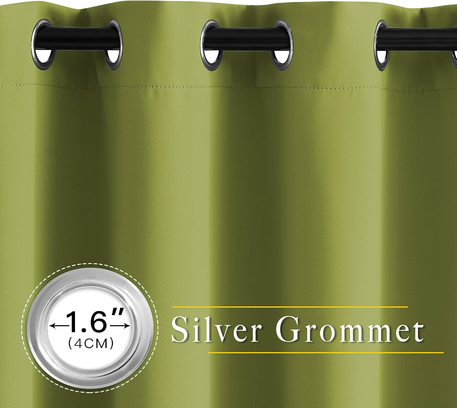 Nicetown Bedroom Sunlight Block Curtains - Triple Weave Microfiber Grommet Top Thermal Insulated Solid Light Blinds Panels/Drapes for Kid's…