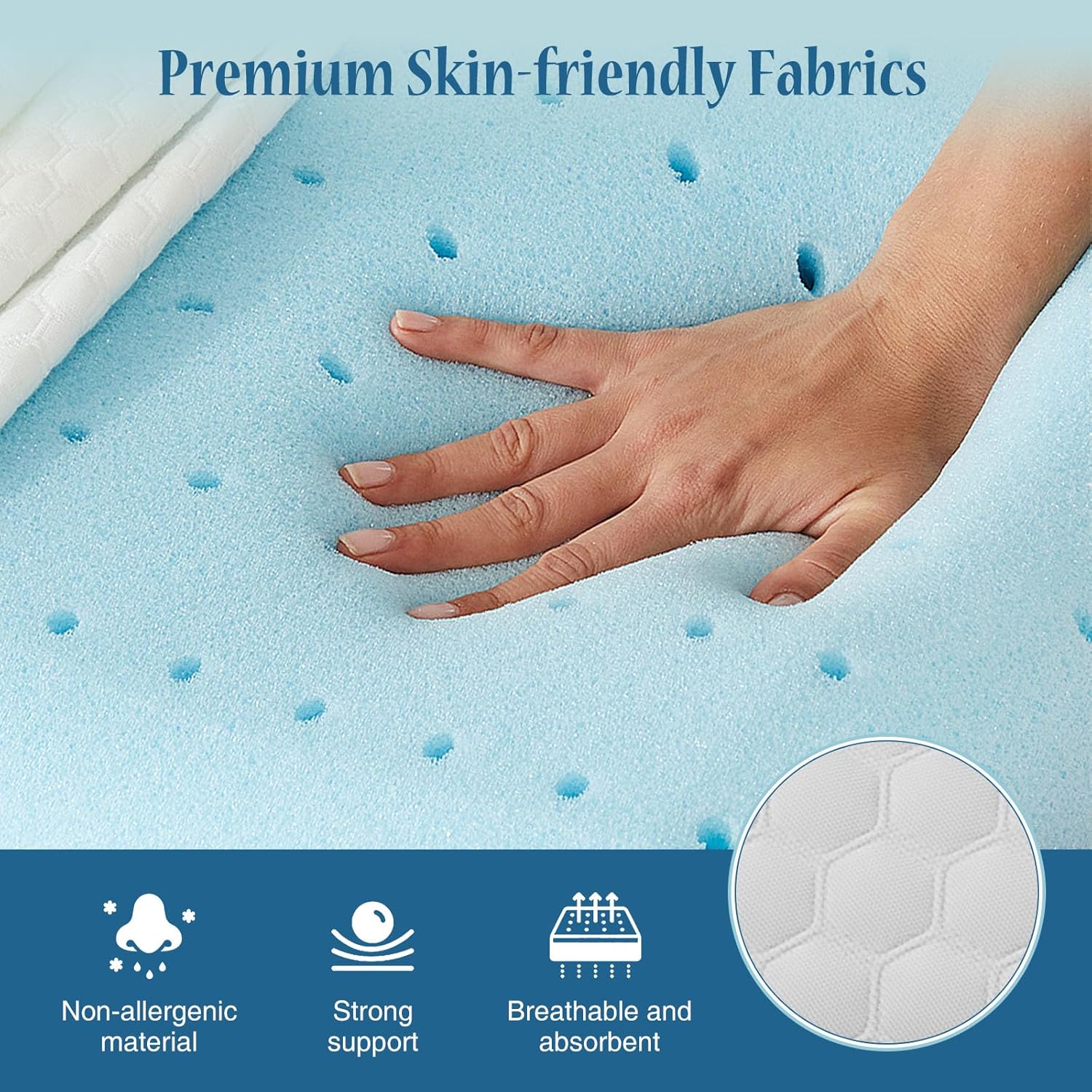 Olixis Memory Foam Pillows for Sleeping 5 Pack Queen Size Bed Pillows for Adults with Removable Washable Cover Breathable Mesh Gel Cooling…
