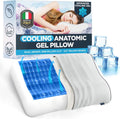 Technogel Anatomic Cooling Gel Pillow – Dual-Height (5.5" & 4.5") Cervical Spine Support, Memory Foam Base, Pillow for Neck, Washable Cove…