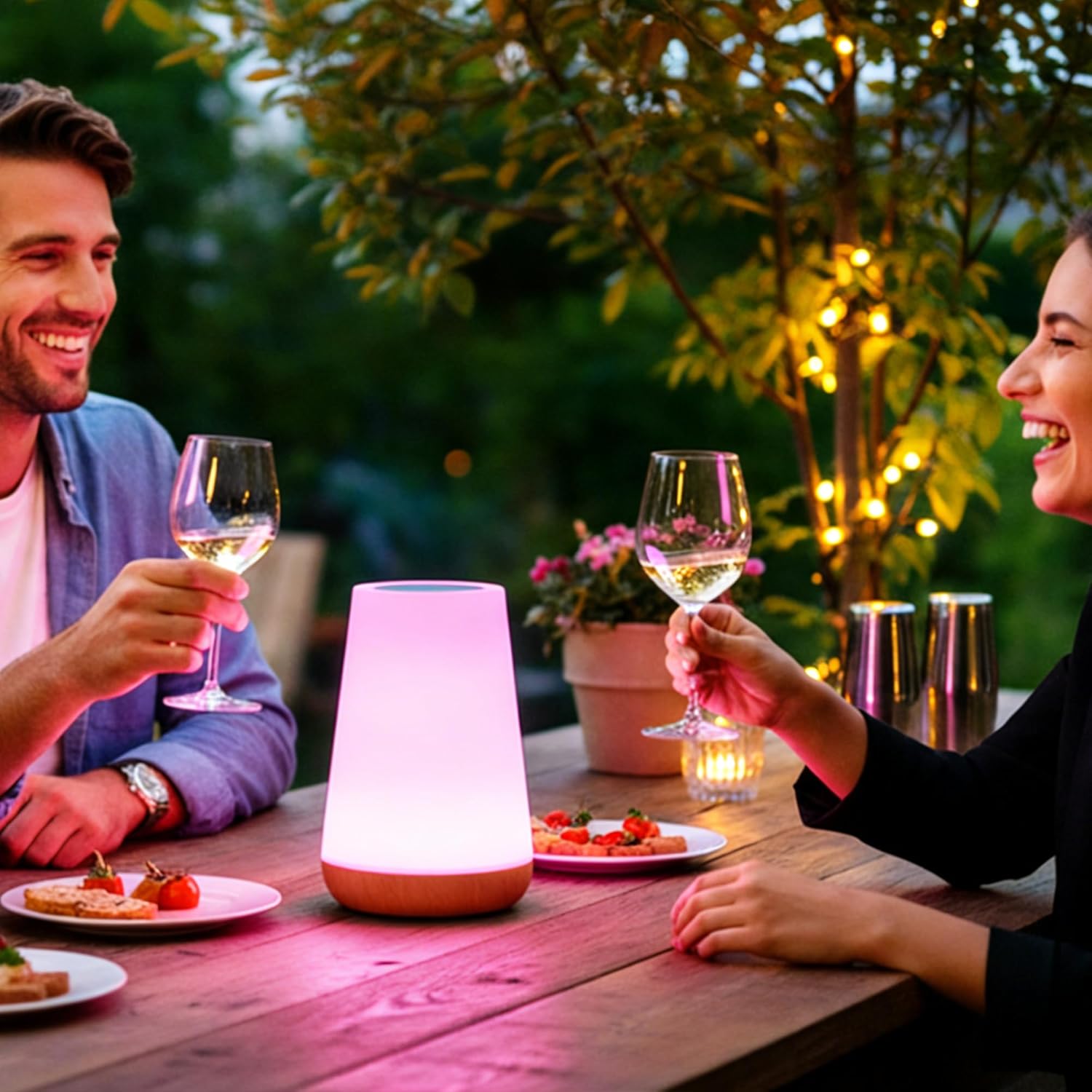 Kids Touch Night Light: Dimmable LED Bedside Lamp Eye-Caring Soft Warm USB Rechargeable Portable for Home Bedroom Living Room Camping