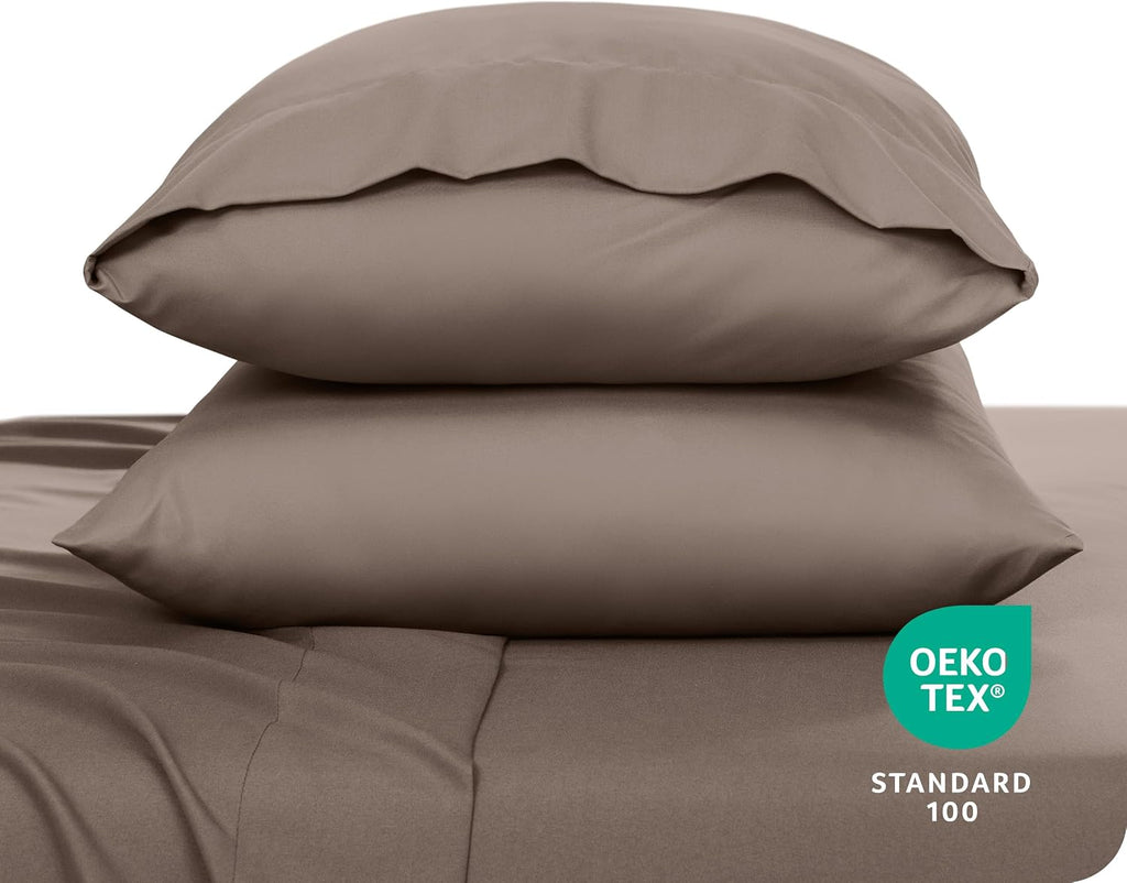 BareHome Bare Home Microfiber Pillow Cases - King 20x40 - Cooling Pillowcases - Double Brushed - easy maintenance - Envelope Closure…
