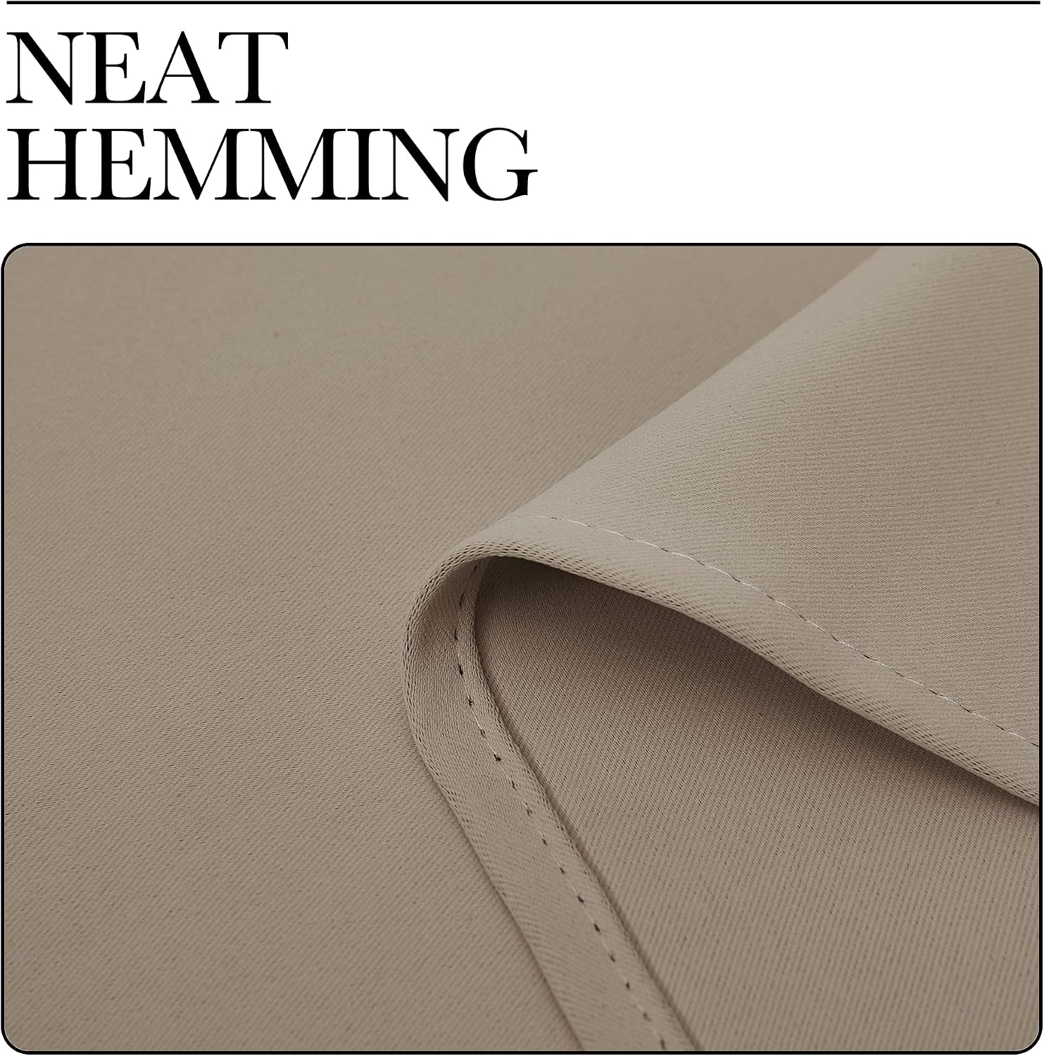 NICETOWN Window Treatment Blackout Curtains and Draperies - (Taupe Color) 42x40 inch, 2 Panels, Room Darkening Blackout Panel Drapes for…