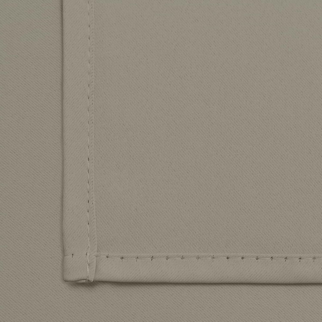 Yakamok Premium Room Darkening Thermal Insulated Curtains for Bedroom/Living Room - Classic Grommet Top (2 Panels, Taupe, 42 Inch by 63…