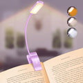 Gritin 9 LED Rechargeable Book Light for Reading in Bed - Eye Caring 3 Color Temperatures, Stepless Dimming Brightness,80 Hrs Runtime…