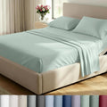 CaliforniaDesignDen CALIFORNIA DESIGN DEN Authentic Soft Split King Sheets, 800 Sateen 100% Cotton, Cooling Than Egyptian Cotton Sheets, Sp…